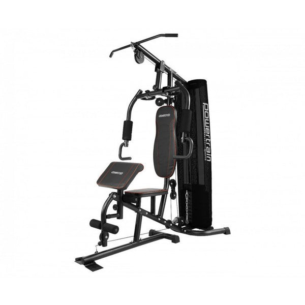POWERTRAIN MULTISTATION HOME GYM - 45KG WITH PREACHER CURLS