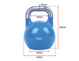 3 Piece Pro-Grade Steel Kettle Bell Set