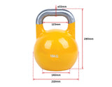 3 Piece Pro-Grade Steel Kettle Bell Set